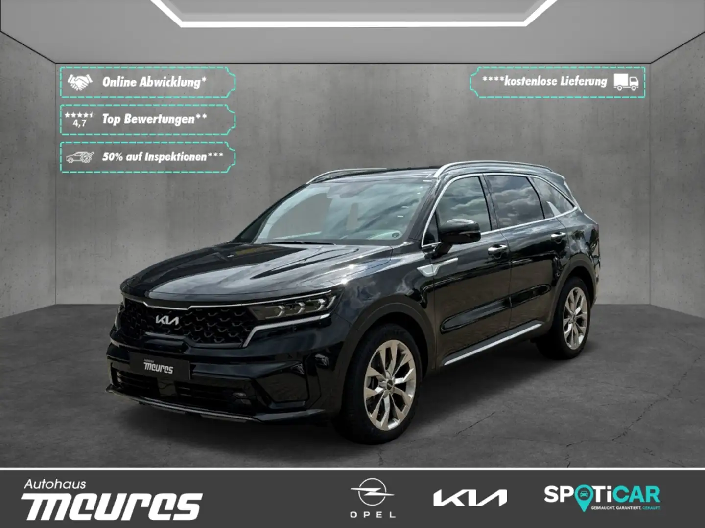 Kia Sorento Spirit Premium 4WD 2.2 CRDi Allrad HUD El. Panodac Schwarz - 1