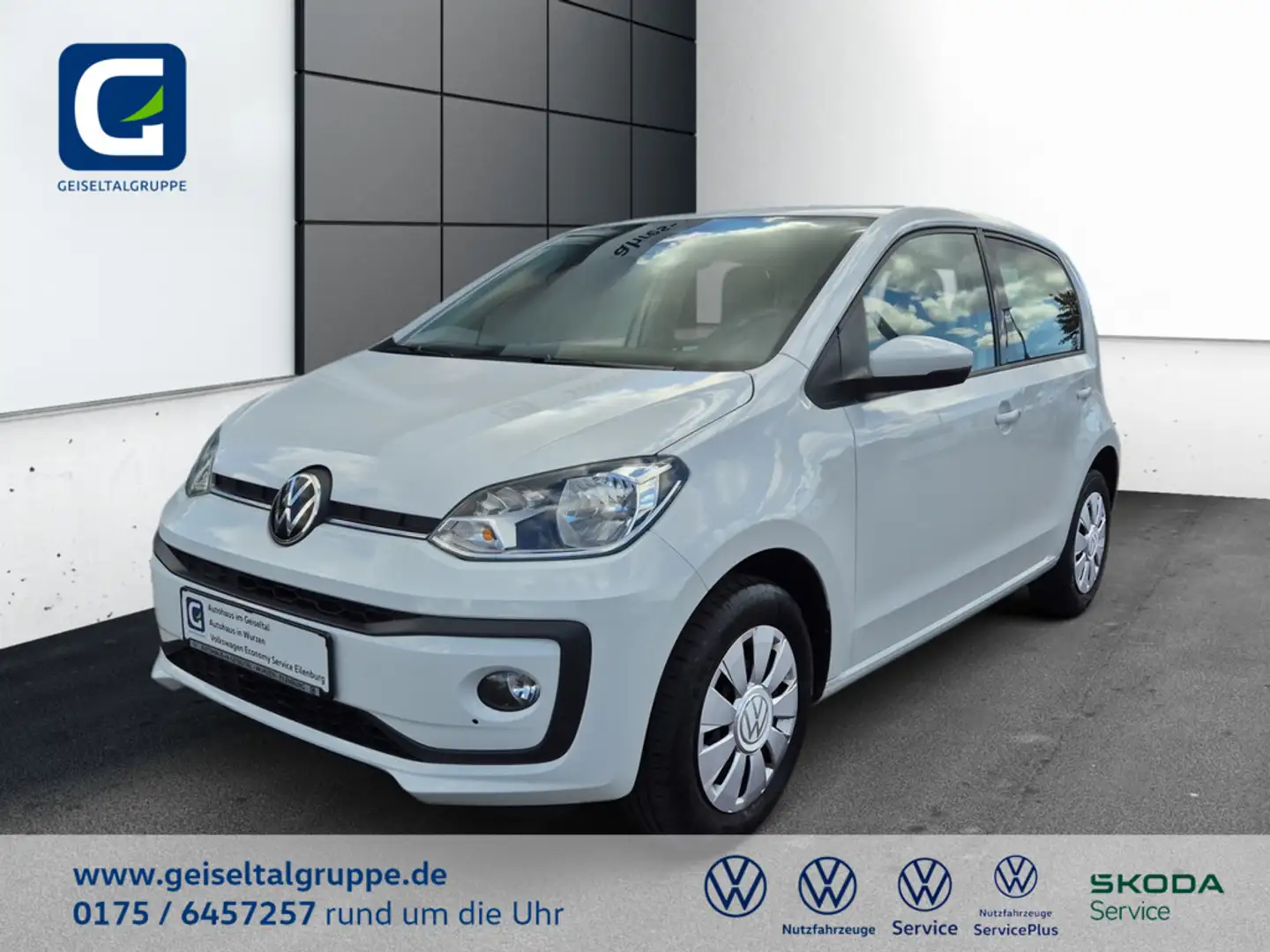 Volkswagen up! 1.0 MPI move up! *REAR VIEW*KLIMA*PDC*SHZ*DAB+*MAPS+MORE*TEMP* Blanc - 1