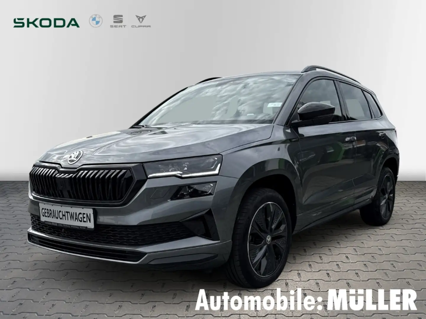 Skoda Karoq Sportline 1.5 TSI Sportpaket AD LED Blendfreies Fe Grau - 1