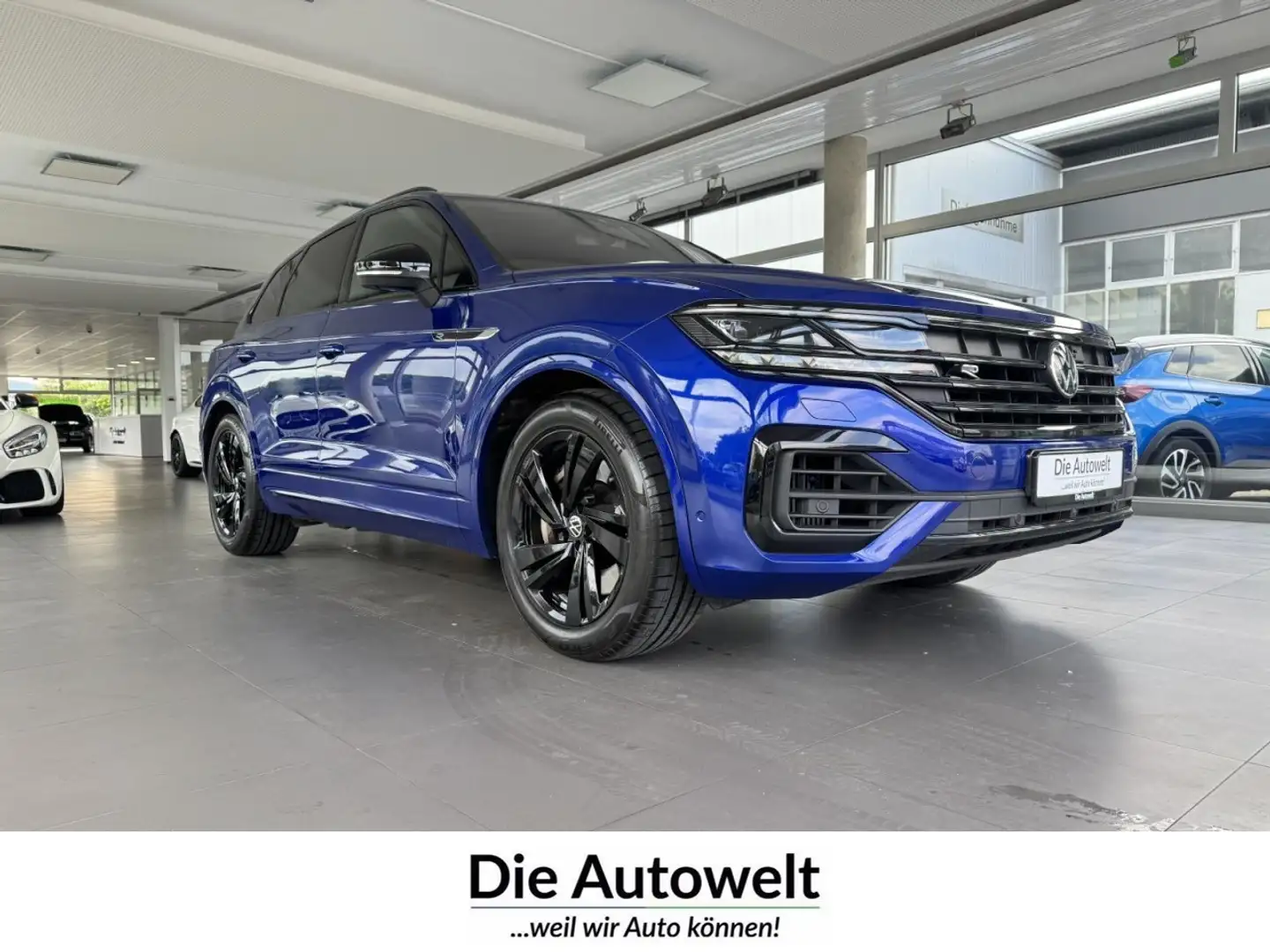 Volkswagen Touareg R 3.0 TSI V6 eHybrid 4M NAVI LED AHK KAMERA Klima Blau - 1