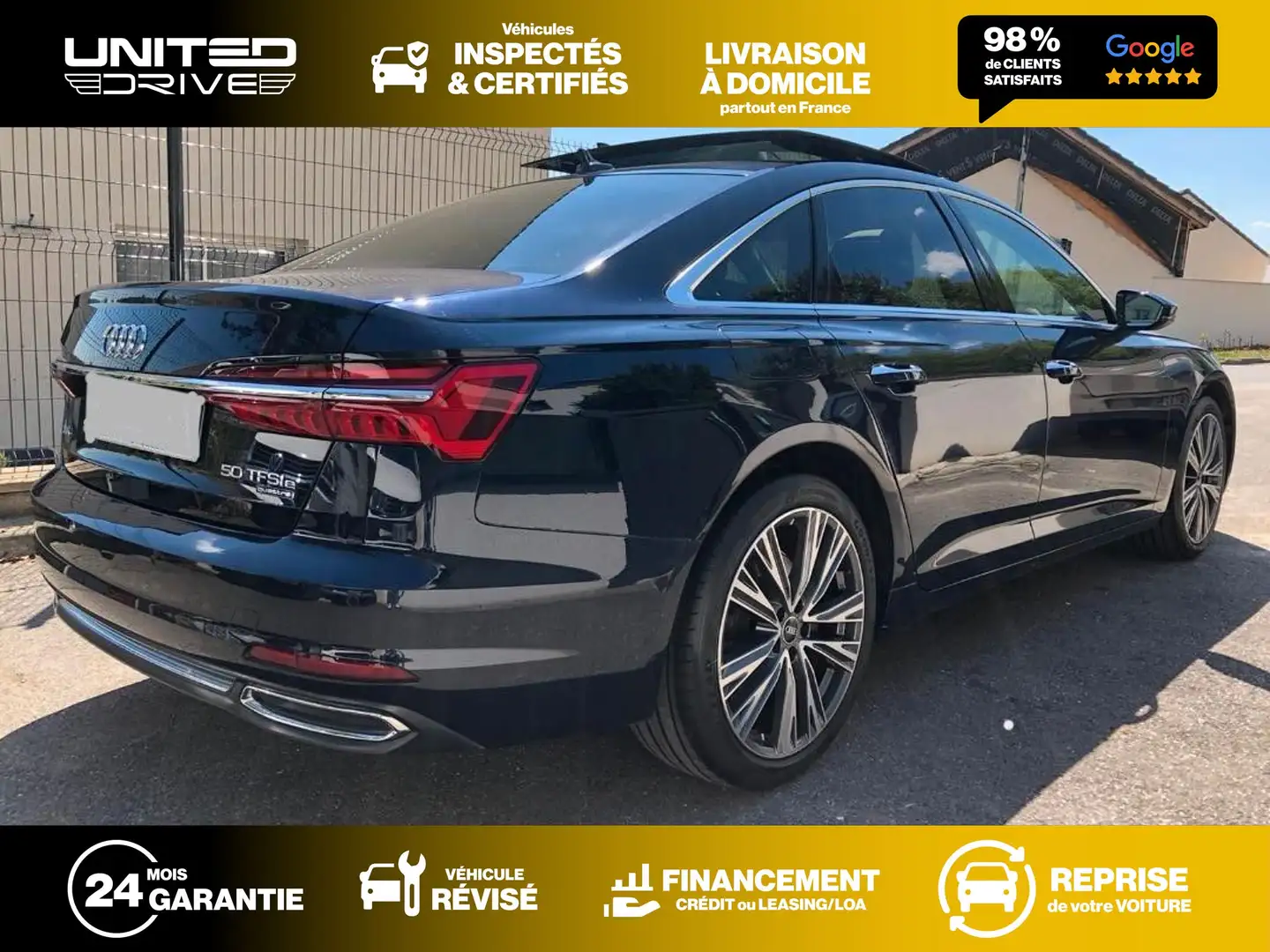 Audi A6 50 TFSI e quattro S tronic 299ch Grijs - 2