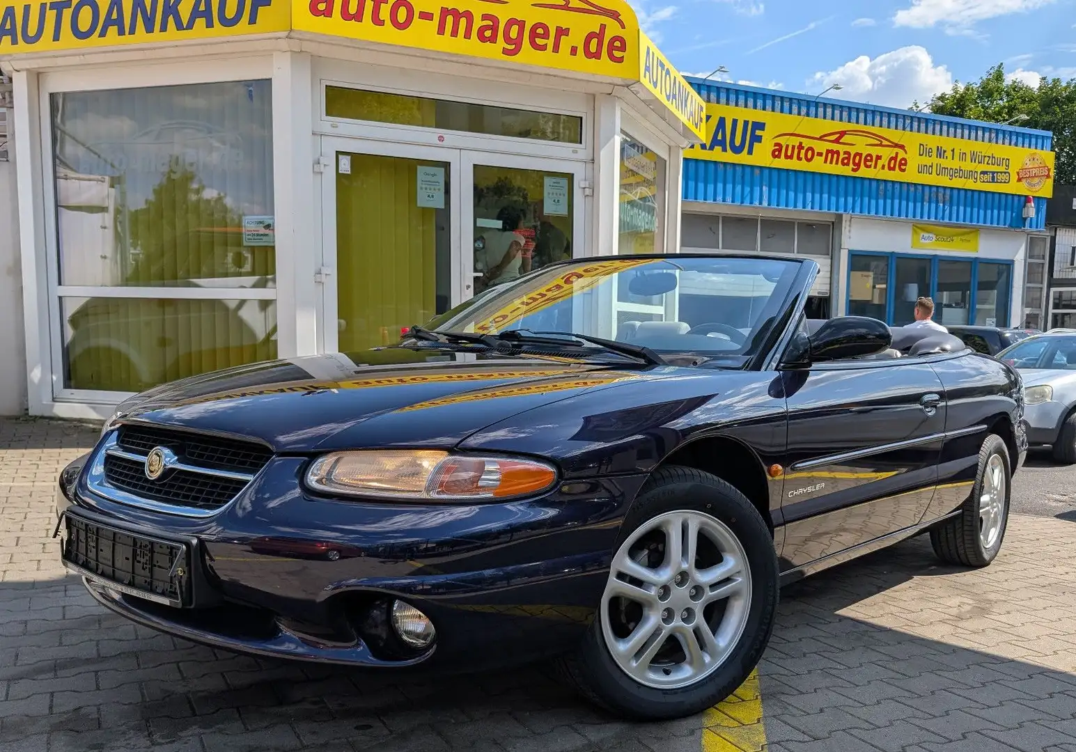 Chrysler Stratus LX Cabrio 2.5*1.Hd*EchteHistorie*Wie NEU Bleu - 1