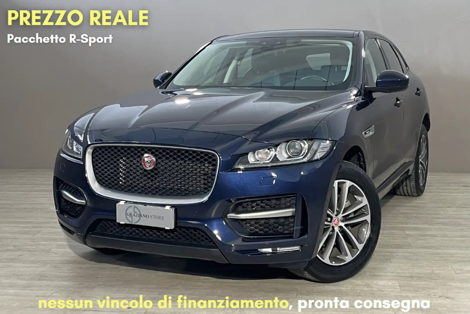 Jaguar F-Pace 2.0 D 180 CV AWD aut. R-Sport Blau - 1