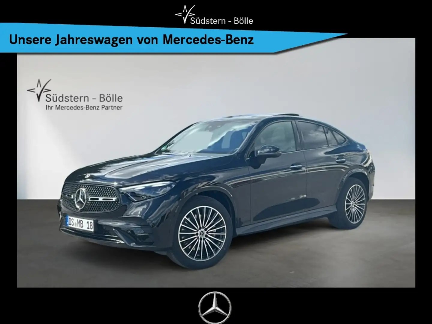 Mercedes-Benz GLC 300 d 4M Coupe +AMG+DISTRO+SHZ+MEMORY+NAVI Noir - 1