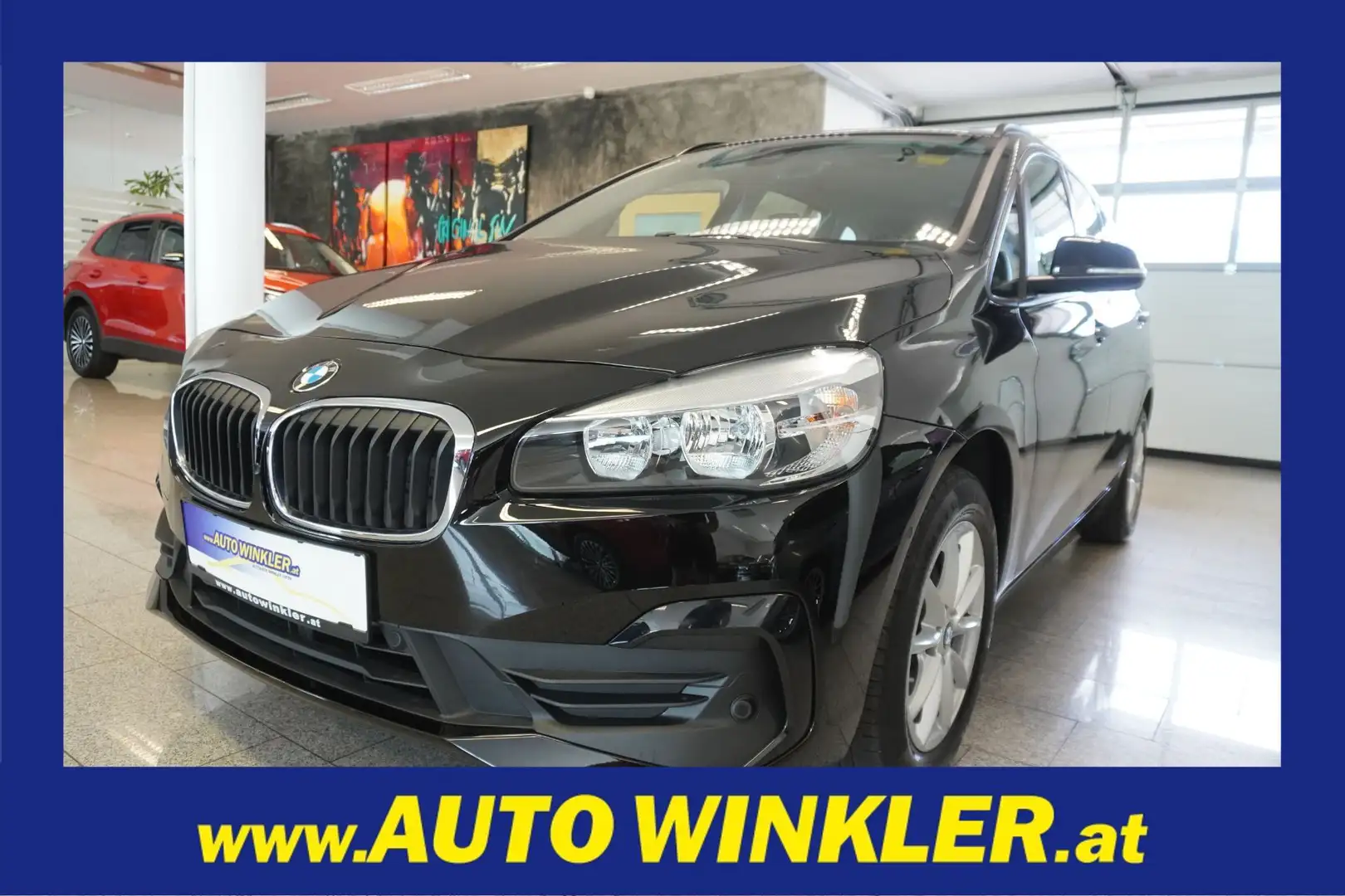 BMW 216 d PDC/Kamera/AHK/SHZ/Navi Schwarz - 1