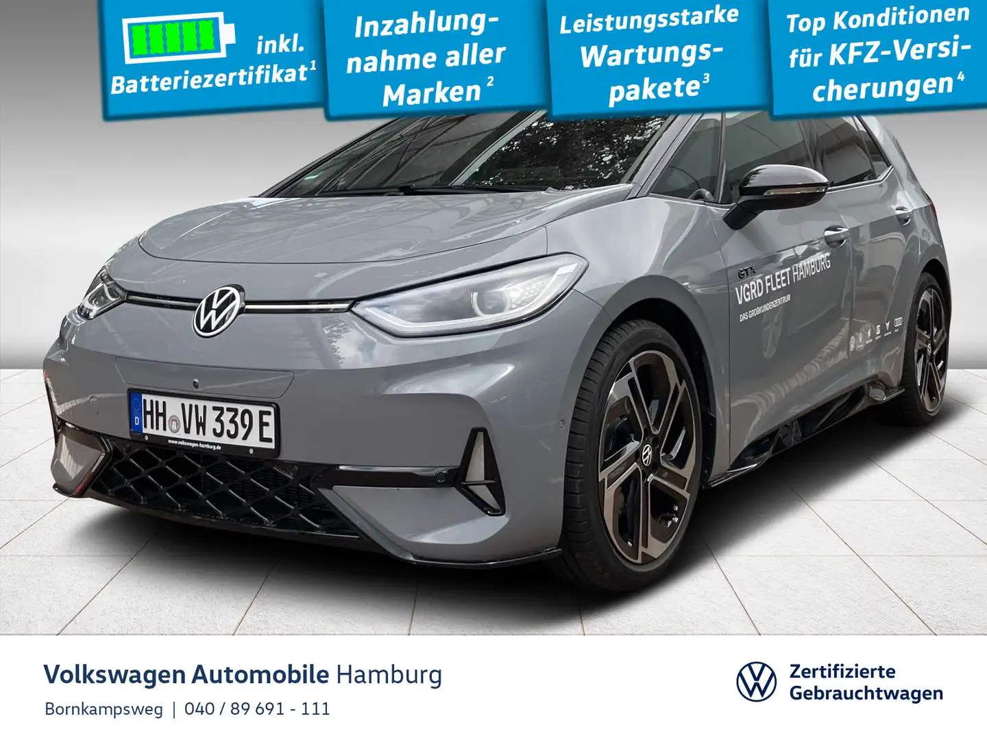 Volkswagen ID.3 GTX Performance LED Navi Panorama DCC Grau - 1