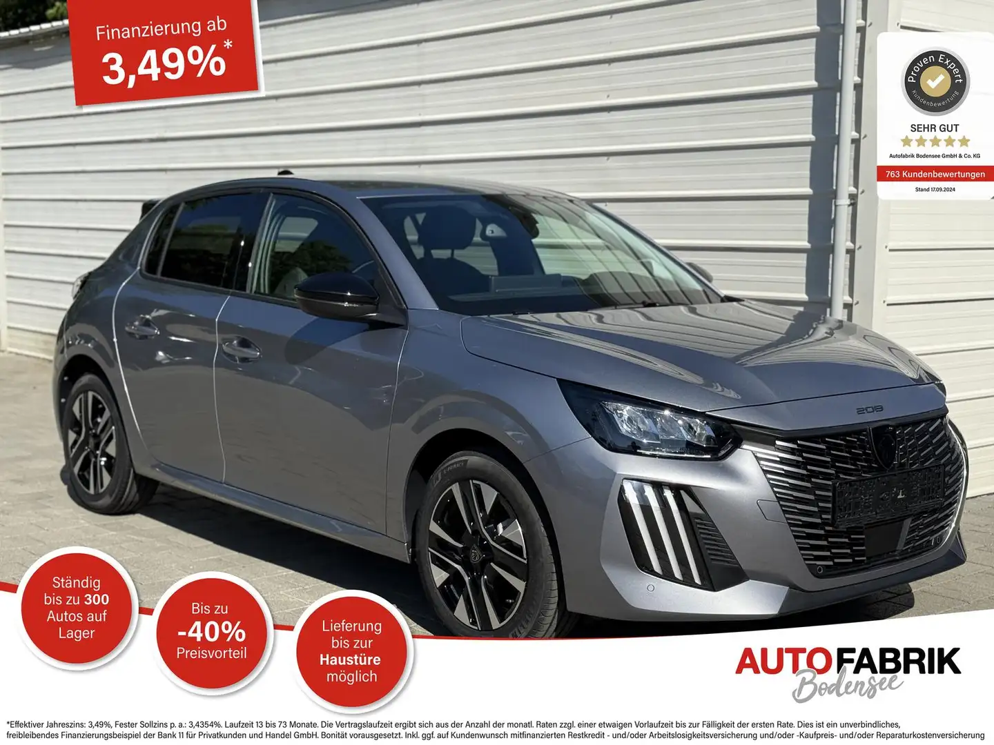 Peugeot 208 Allure 1.2 Hybrid 110 e-DCS6 Android Auto*SHZ*ACC* Grau - 1