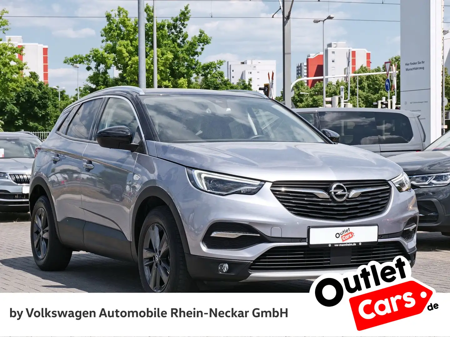 Opel Grandland X 1.2 Turbo LED Navi PDC Opel-Connect Grijs - 2