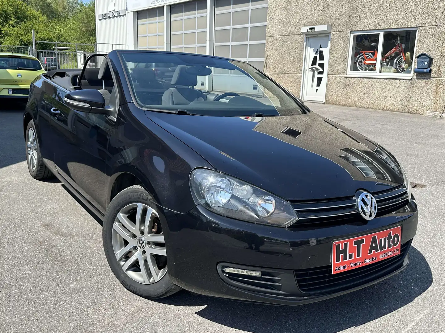 Volkswagen Golf Cabriolet 1.6 CR TDi/Etat neuf/Euro5/Airco Noir - 2