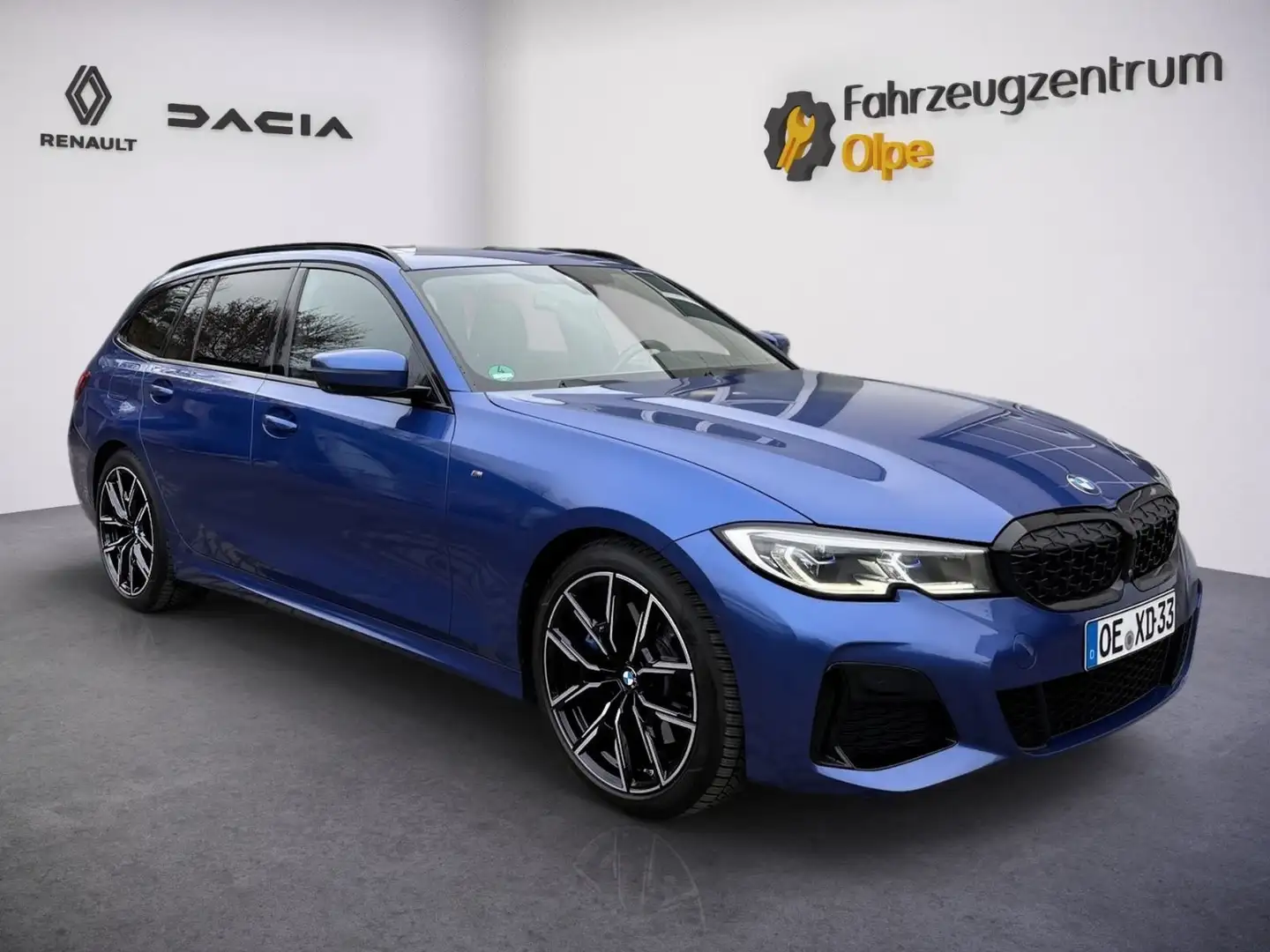 BMW M340d 3 Touring xDrive, PANO, 360°CAM, AHK, VOLL Bleu - 2