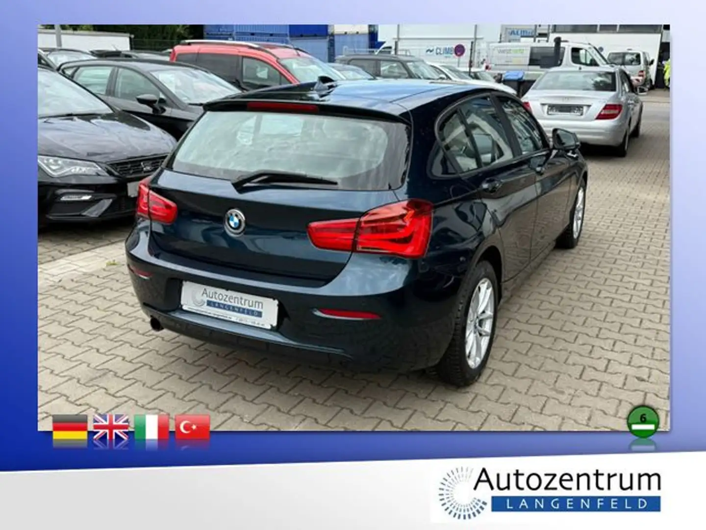 BMW 118 i Aut. *LEDER*NAVI*PDC* Blau - 2