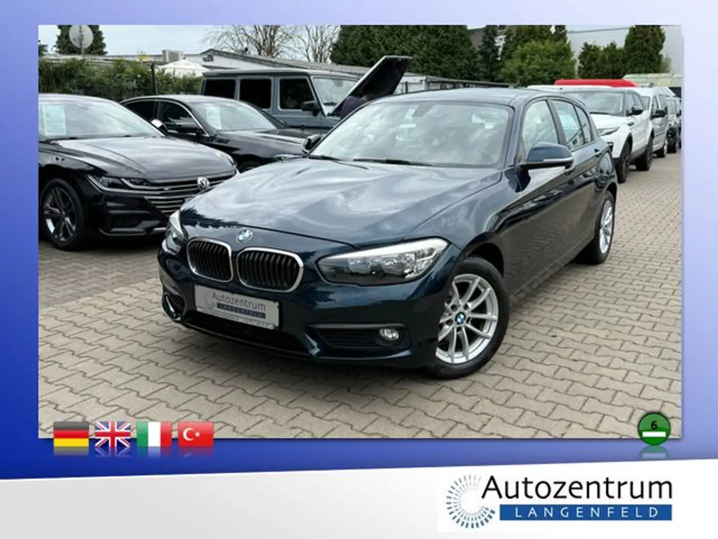 BMW 118 i Aut. *LEDER*NAVI*PDC* Blau - 1