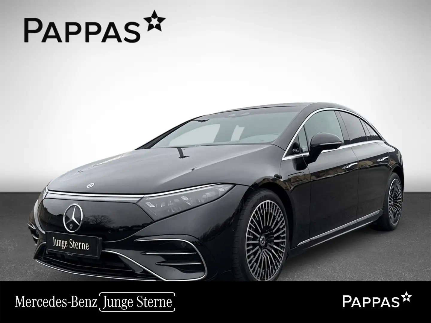 Mercedes-Benz EQS 580 4MATIC Wide LED Sitzklima Pano Cam AHK Schwarz - 1
