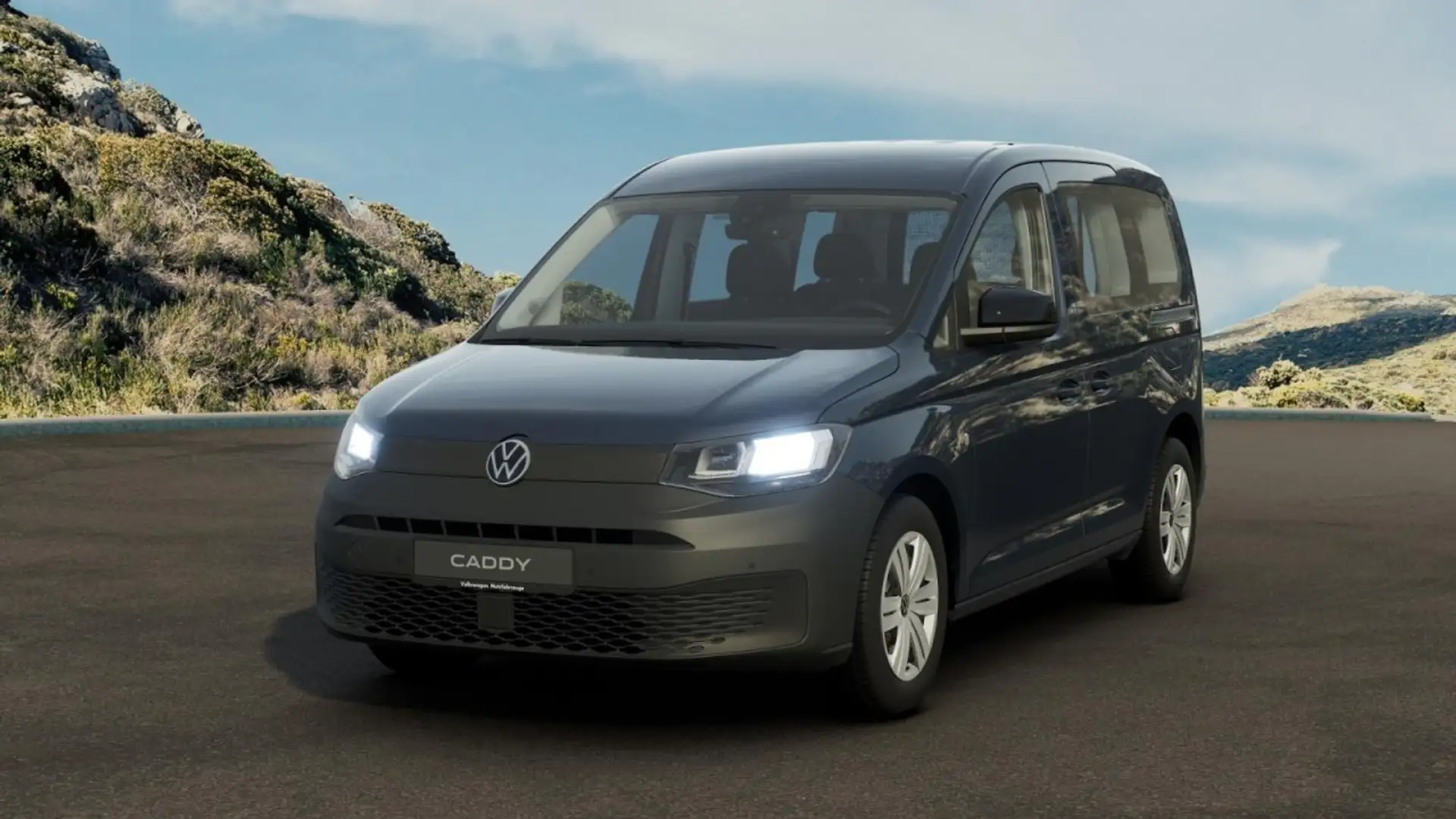 Volkswagen Caddy 5-Sitzer 1.5 TSI ACC+PDC+RFK+CARPLAY Blau - 1