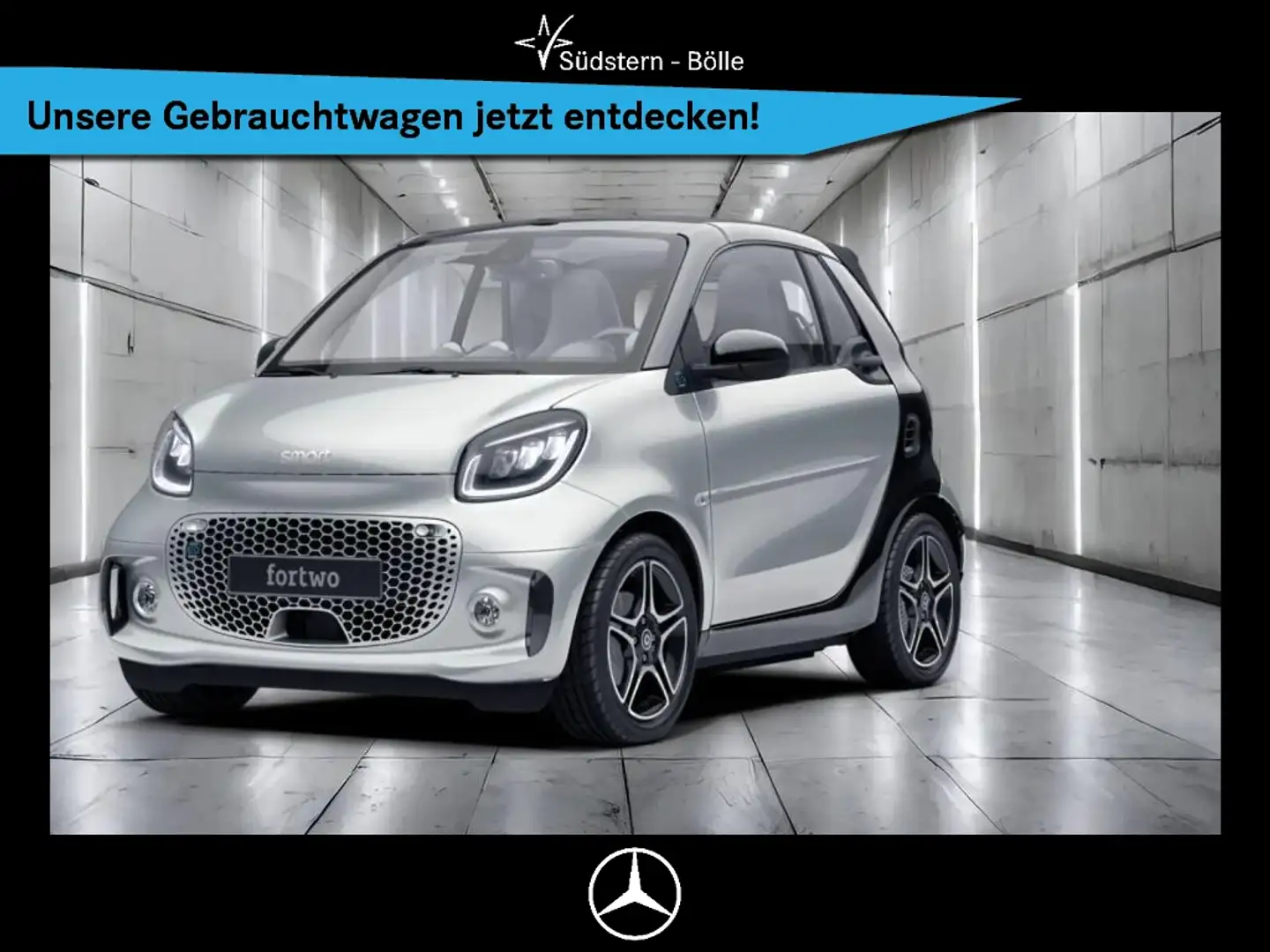 smart forTwo EQ  cabrio +SHZ+AMBIENTE+KAMERA+LED Silber - 1