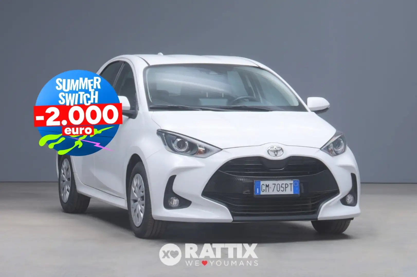 Toyota Yaris 1.0 72CV Active Wit - 1
