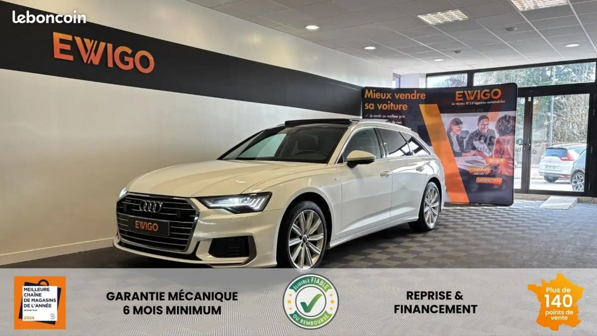 Audi A6 2.0 40 TDI 204CH MHEV PACK INT. AVUS EXT. S-LINE Q Blanc - 1