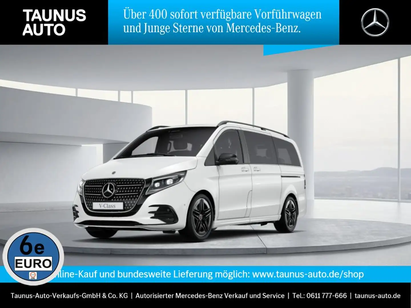 Mercedes-Benz V 300 4MATIC AVANTGARDE lang Airmatik AHK MBUX Weiß - 1