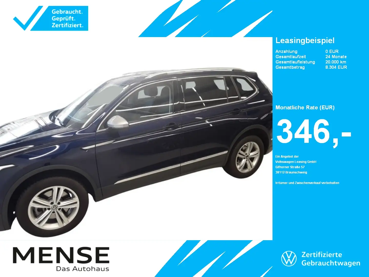 Volkswagen Tiguan Allspace 2.0TDI DSG 4-motion Elegance |LM Blau - 1