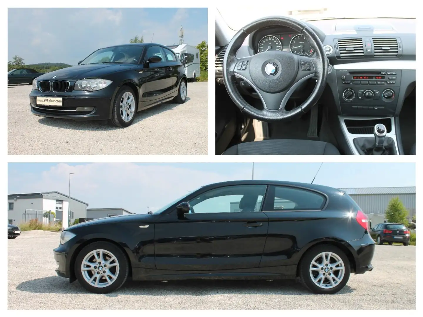 BMW 116 i PDC Tempomat 3 türig. Schwarz - 1