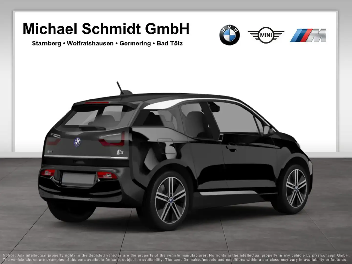 BMW i3 s 120Ah*20"*SUITE*Navi*LEDER*AppleCarplay*Wärmepum Zwart - 2