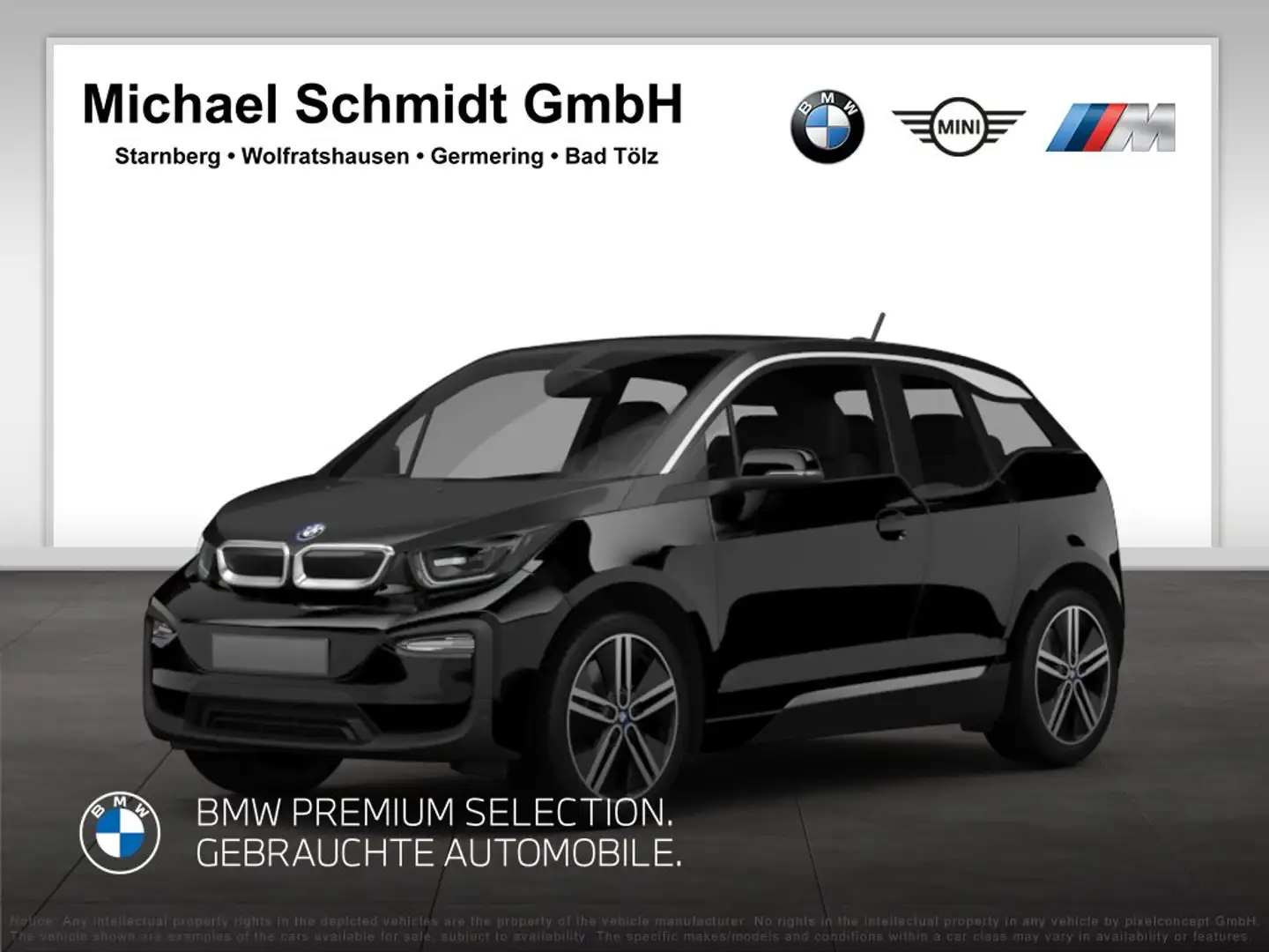 BMW i3 s 120Ah*20"*SUITE*Navi*LEDER*AppleCarplay*Wärmepum Zwart - 1