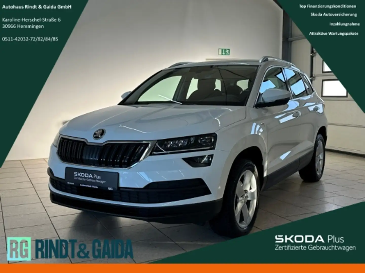 Skoda Karoq Soleil 1.0 TSI SHZ PDC Smartlink Klimaauto Temp Weiß - 1