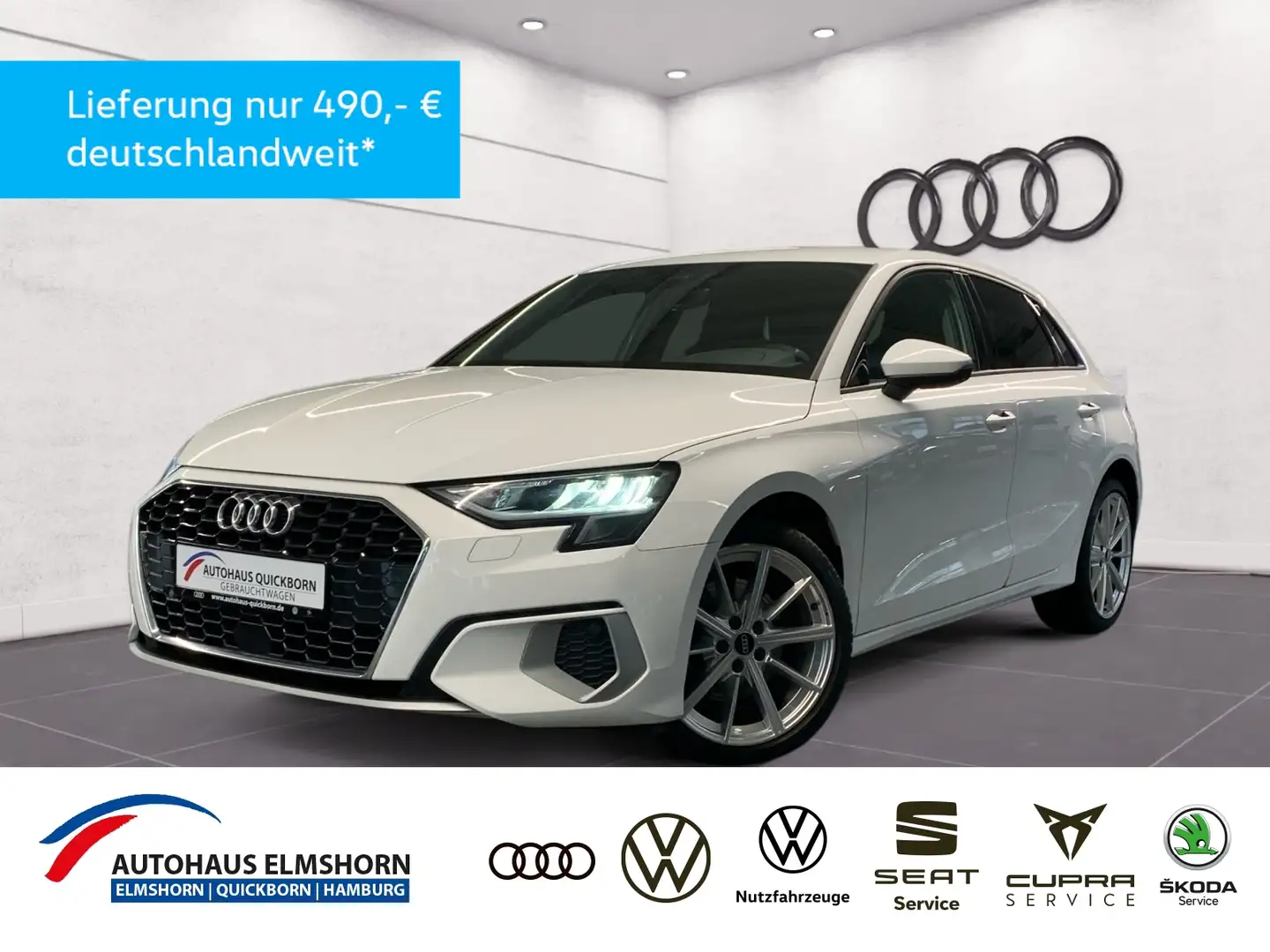 Audi A3 Sportback 35 TFSI S tronic NAVI PDC ACC Wit - 1