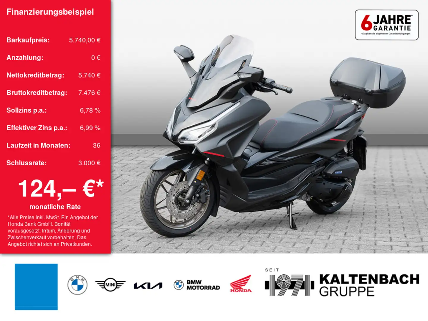 Honda Forza 125 B196 Führerschein LED SCHEINWERFER Grijs - 1