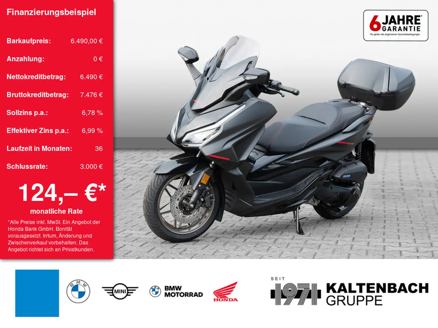 Honda Forza 125 LED SCHEINWERFER Grigio - 1
