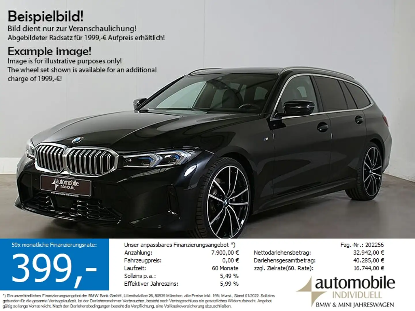 BMW 320 d AT M Sport LCI II LED ACC Widescreen Parkas Schwarz - 1