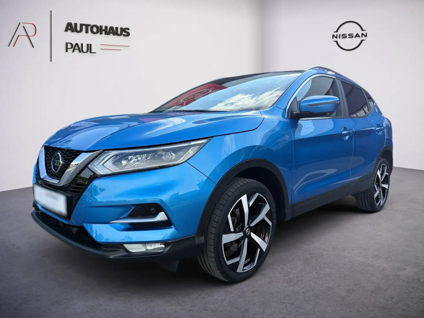 Nissan Qashqai 1.3 DIG-T DCT Akari, AVM, Leder, PGD Blauw - 2