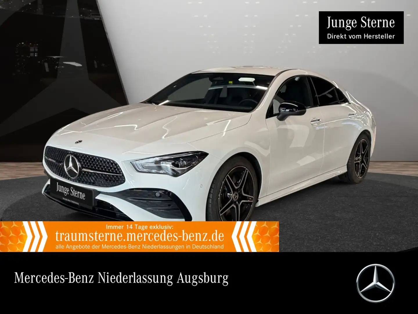 Mercedes-Benz CLA 200 AMG+NIGHT+LED+KAMERA+TOTW+KEYLESS+7G Weiß - 1