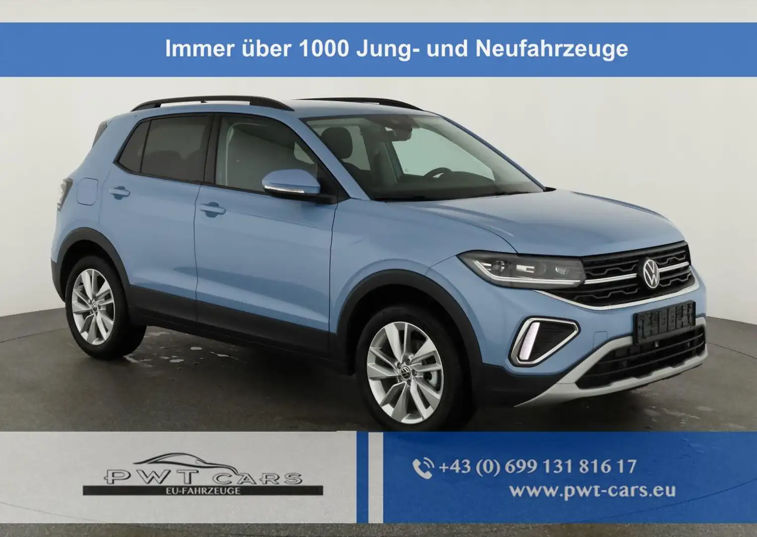 Volkswagen T-Cross 1.0 TSI 85 kW Life Life, IQ.Light, Kamera, ACC,... Blau - 1
