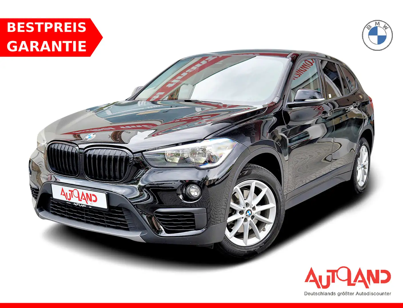 BMW X1 sDrive18i Advantage Aut. Navi Sitzheizung PDC Negro - 1