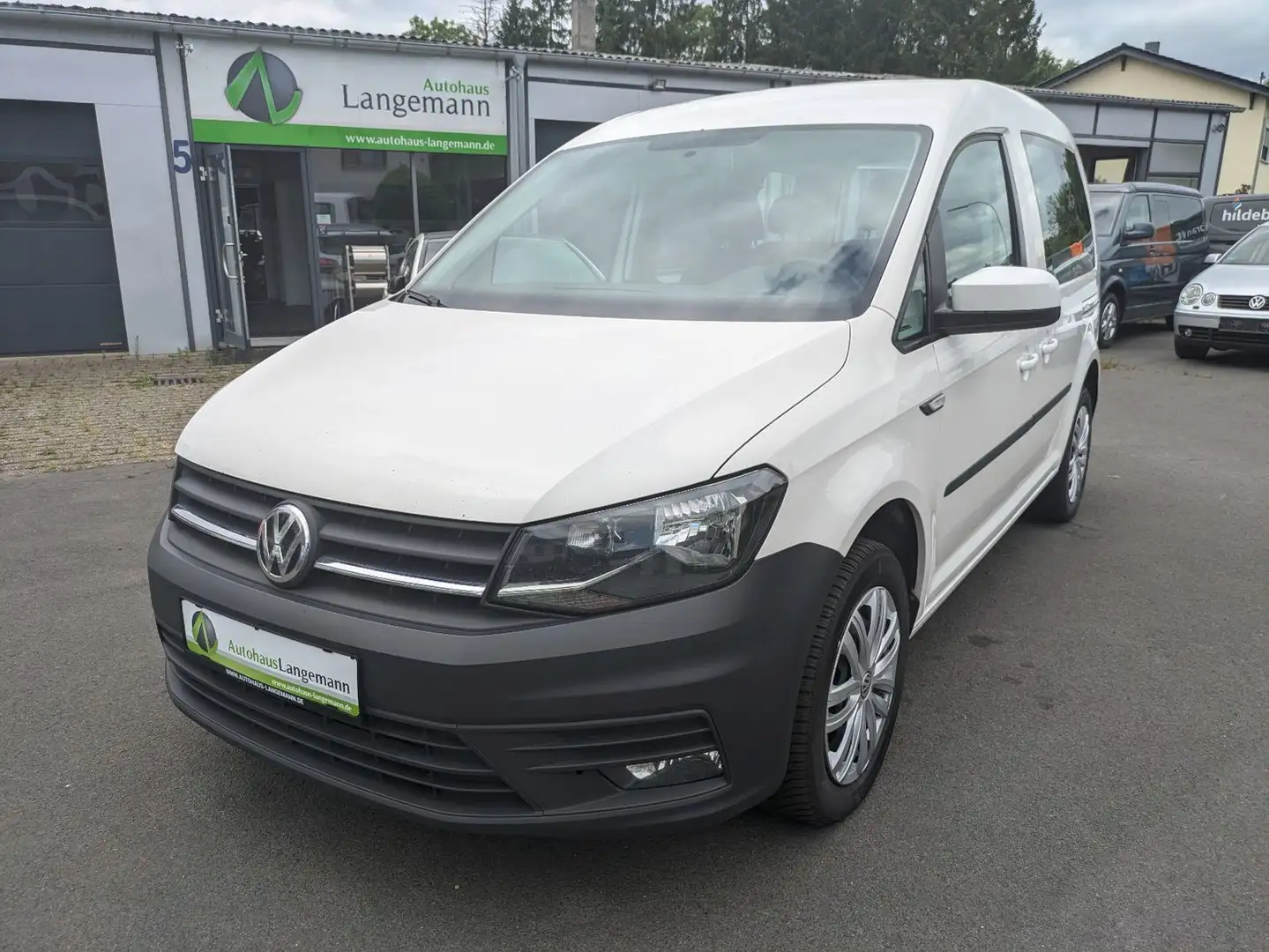Volkswagen Caddy Kombi 2.0TDI Klima NAVI MFL TEMPO 5-Sitzer Bianco - 2