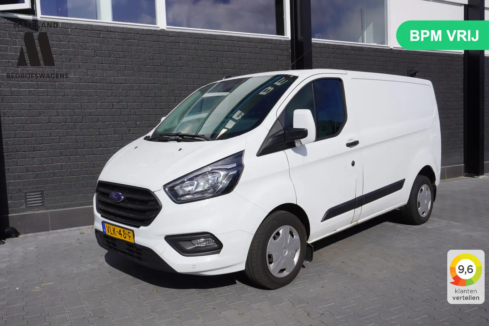 Ford Transit Custom 2.0 TDCI 130PK EURO 6 - Airco - Navi - Cruise - €1 Wit - 1