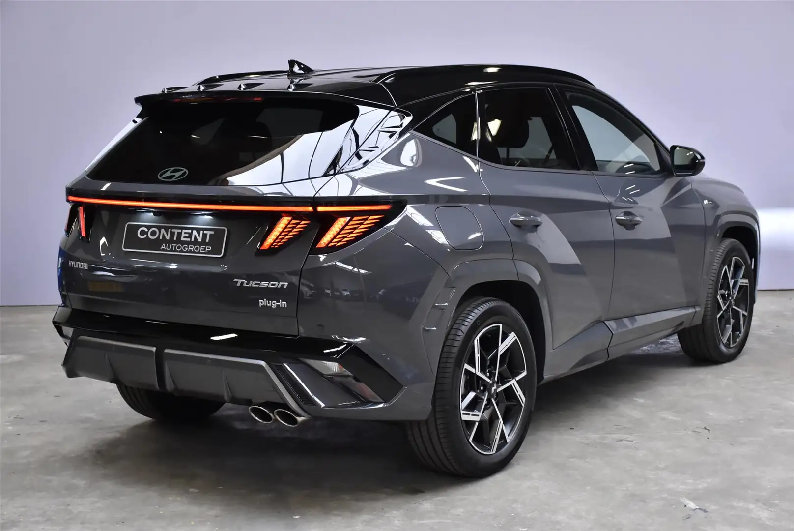 Hyundai TUCSON 1.6 T-GDi PHEV Aut N Line Business I Voorraad voor Gris - 2