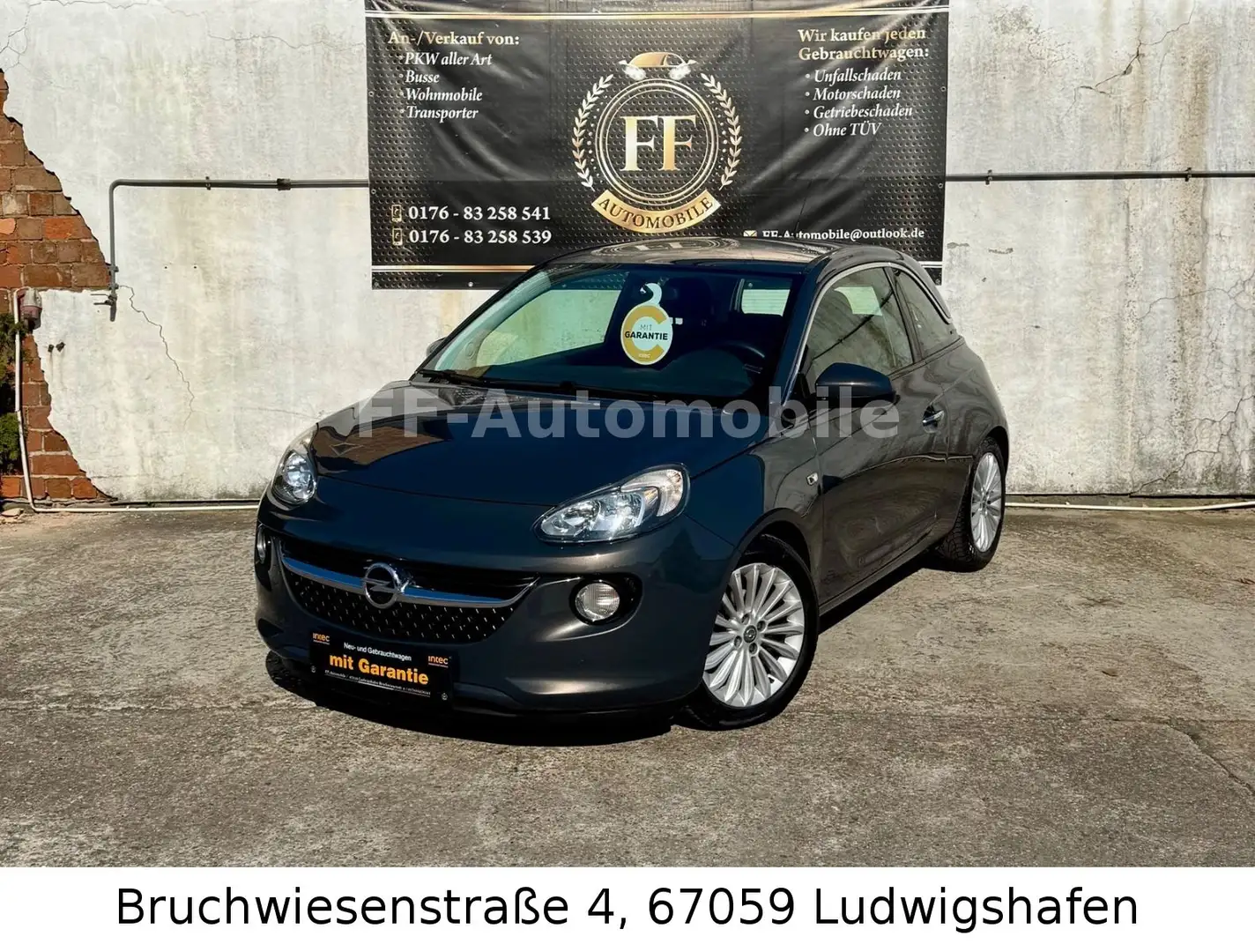 Opel Adam 1.2 Benzin* Allwetterreifen* Scheckheft* Grau - 1