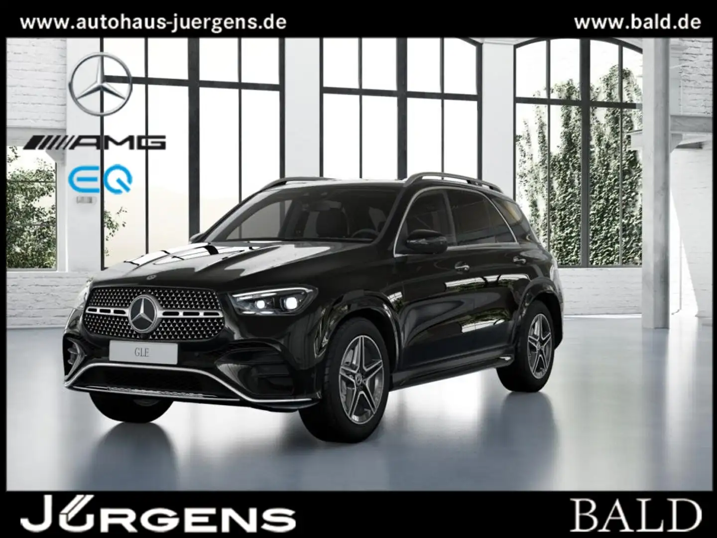 Mercedes-Benz GLE 350 de 4M AMG-Sport/Pano/Burm/Airm/AHK/HUD Schwarz - 1