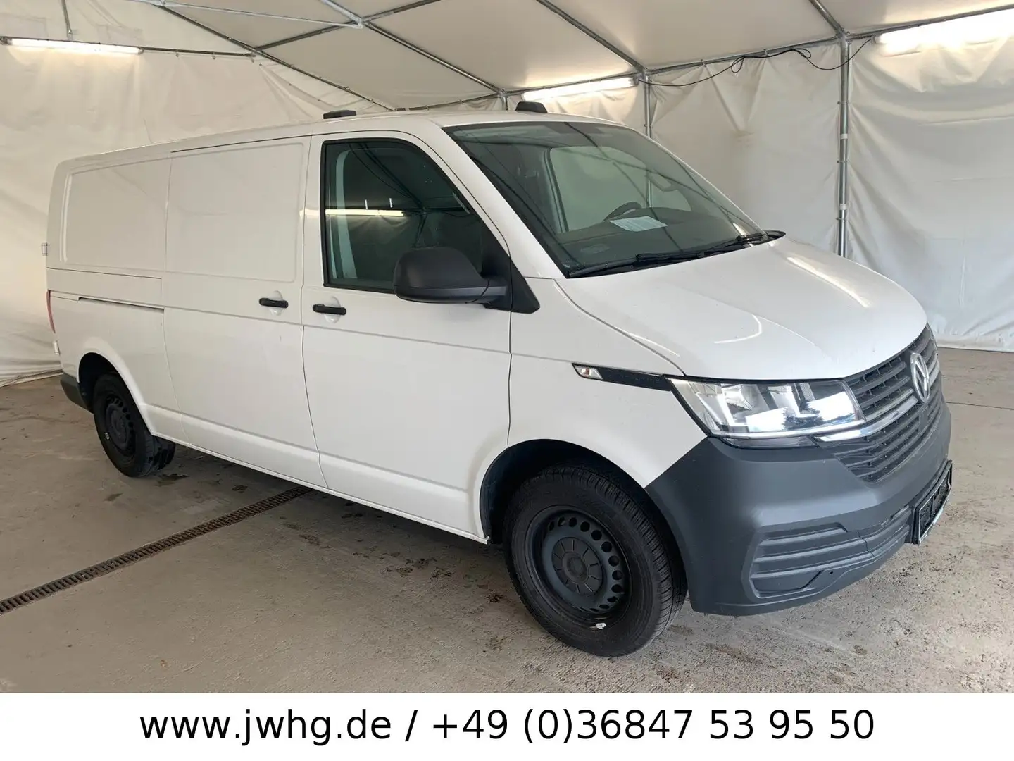 Volkswagen T6 Transporter T6.1 Kasten 2.0 TDI LR NAVI/TEMPOMAT/FLÜGELTÜREN Weiß - 2