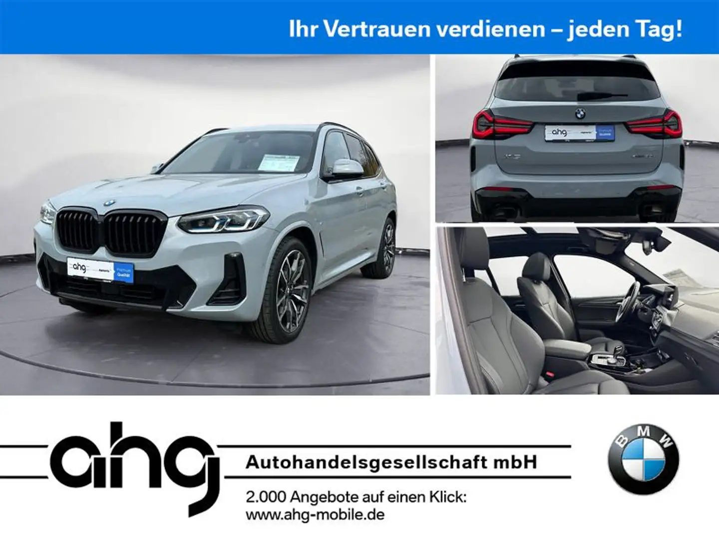 BMW X3 xDrive30d M Sportpaket Laser Standheizung AHK Grau - 1