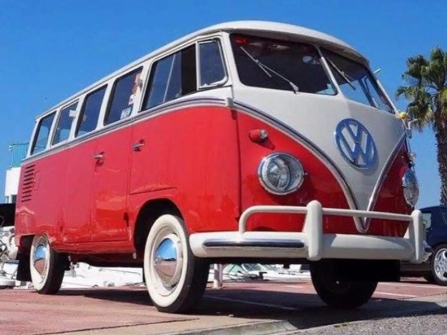 Volkswagen T1 15 window de luxe Piros - 2