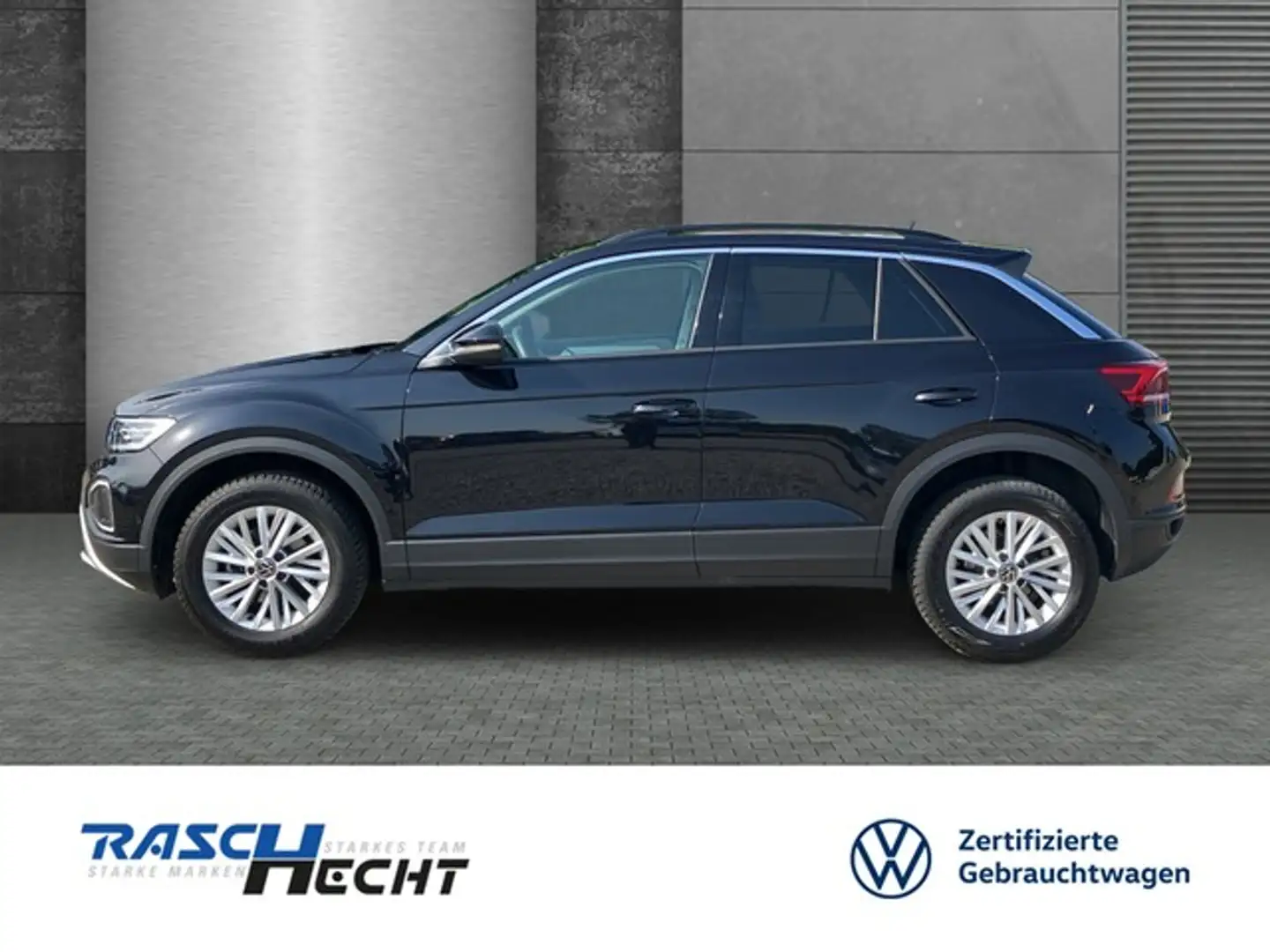 Volkswagen T-Roc Life 1.0 TSI*LED*NAVI*SHZ* Schwarz - 2