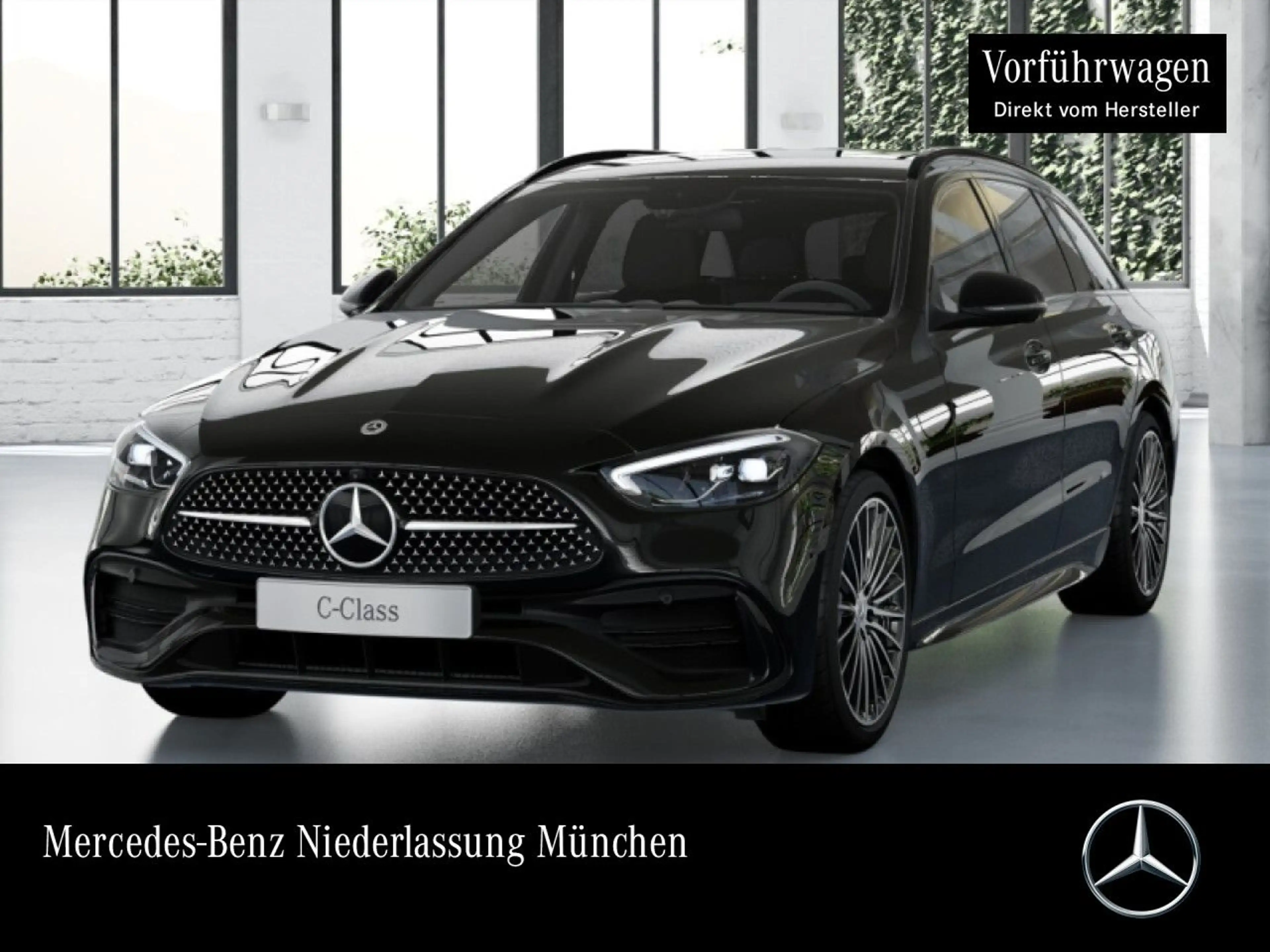 Mercedes-Benz C 200 T AMG+NIGHT+360+AHK+LED+19"+TOTW+KEYLESS+9G