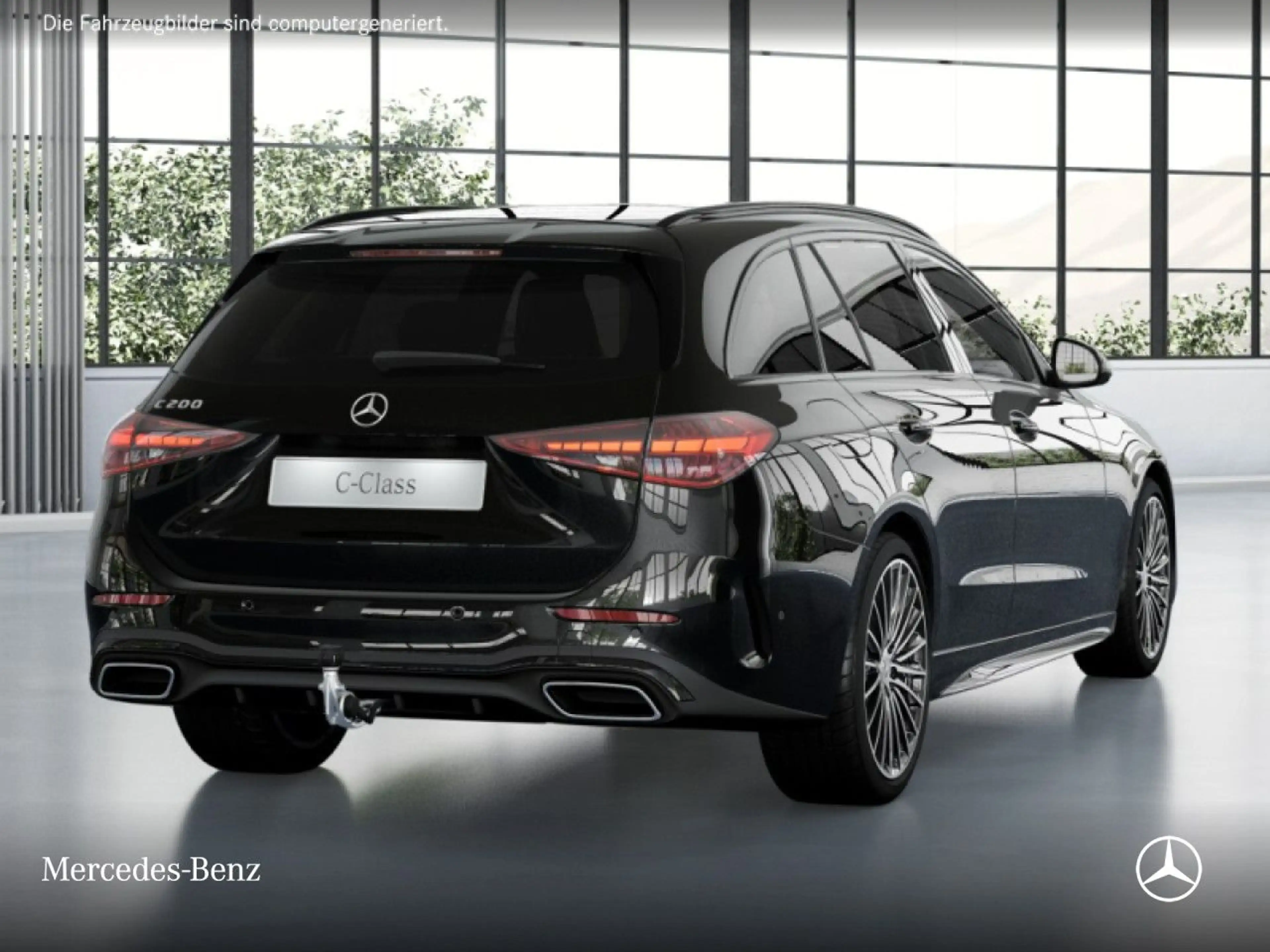 Mercedes-Benz C 200 T AMG+NIGHT+360+AHK+LED+19"+TOTW+KEYLESS+9G — photo 4