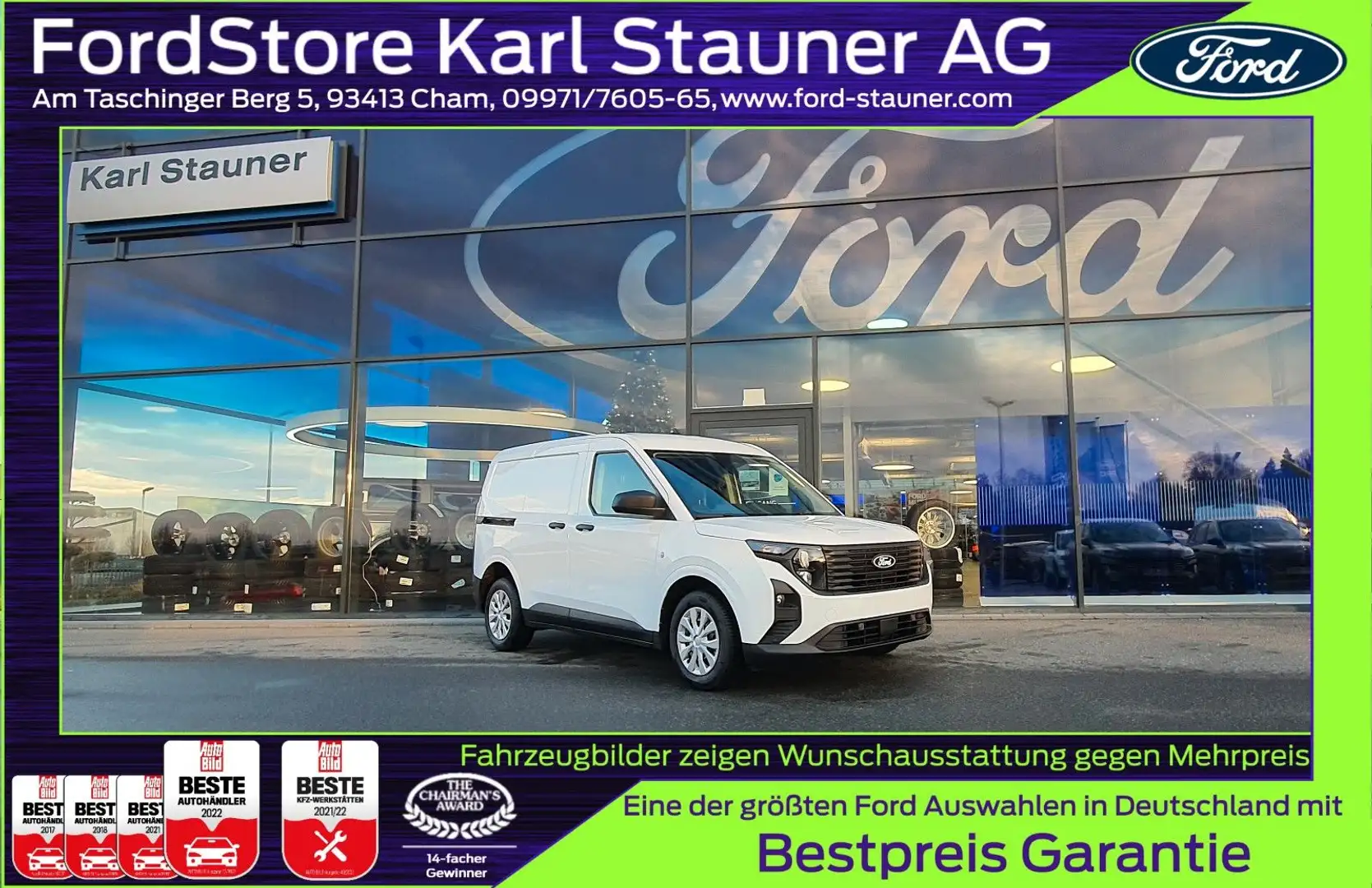 Ford Transit Courier Trend  DOKA N1 NEUES MODELL Wit - 1