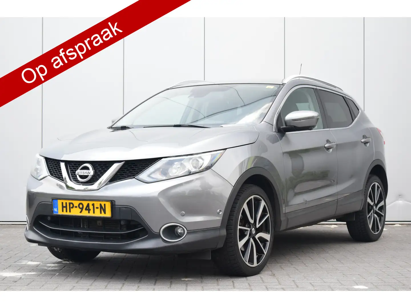 Nissan Qashqai 1.2 Tekna Automaat Leer/Verwarmd Navi Camer/360 Ec Grau - 1