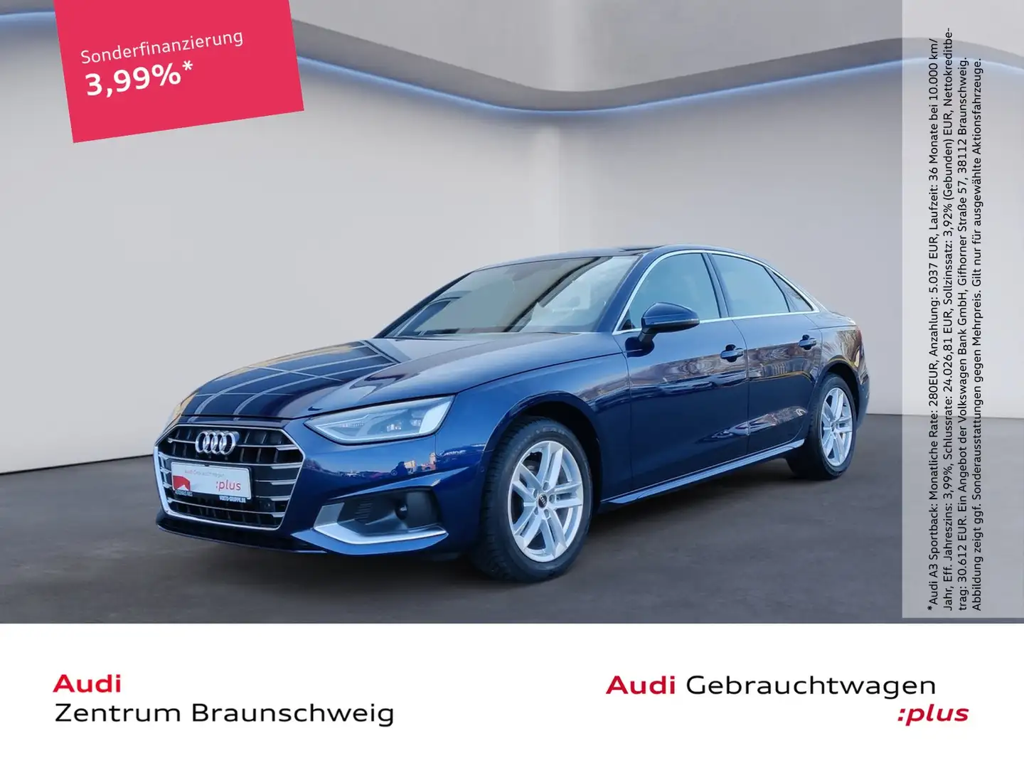 Audi A4 Limousine advanced 35 TDI s tronic RearView+NAV... Blue - 1