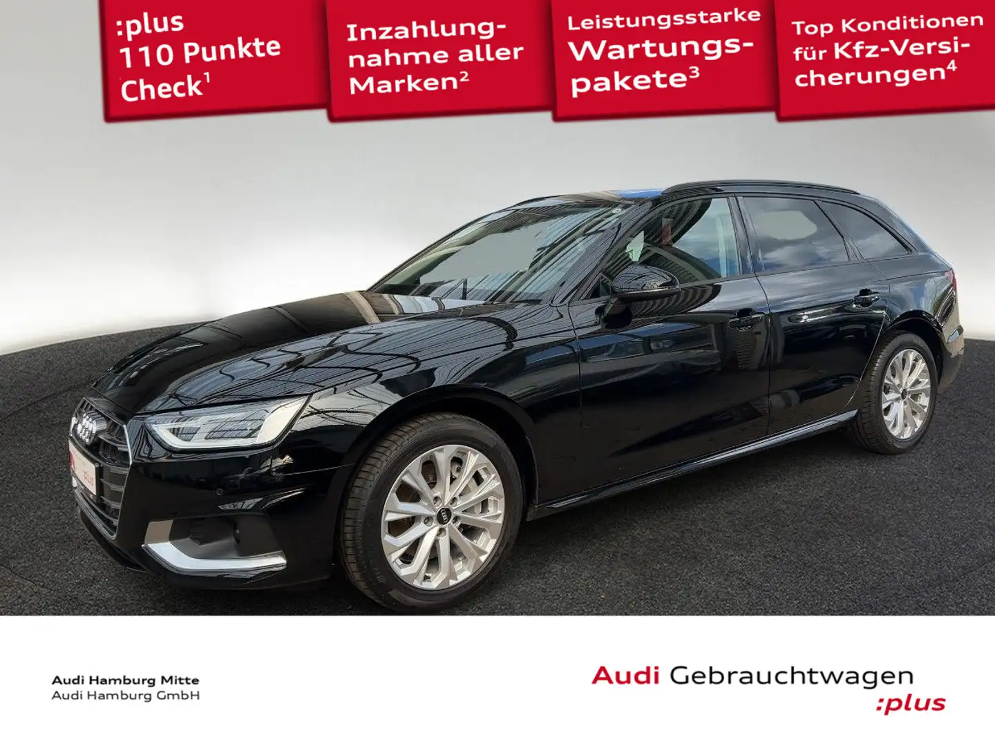 Audi A4 40 TDI advanced S tronic Schwarz - 1